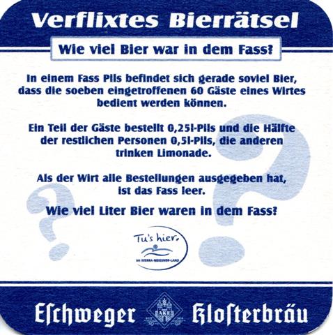 eschwege esw-he eschweger lokal esch 2b (quad180-wie viel bier-blau) 